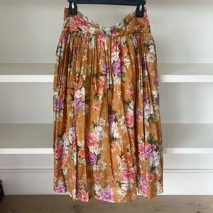 Zimmerman skirt Floral Women's Skirt in mustard size 2 equals to 6